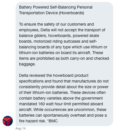 Delta Scooter Policy